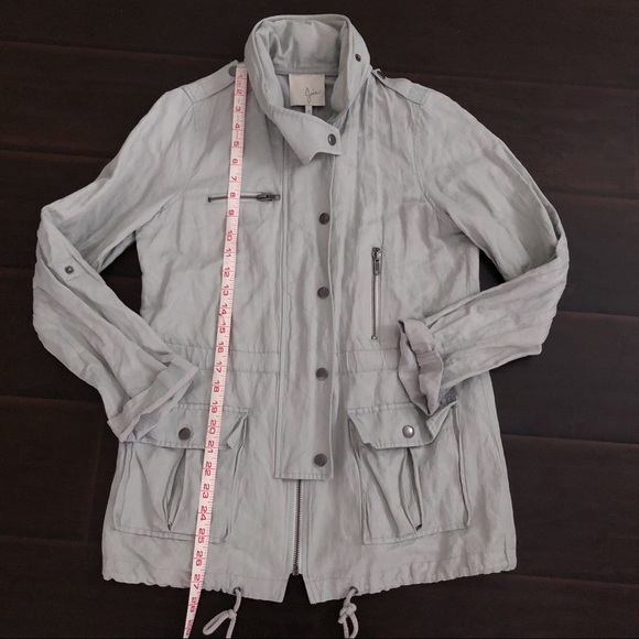 Joie Barker Parka Hooded Military Jacket Size Small - Picture 10 of 14